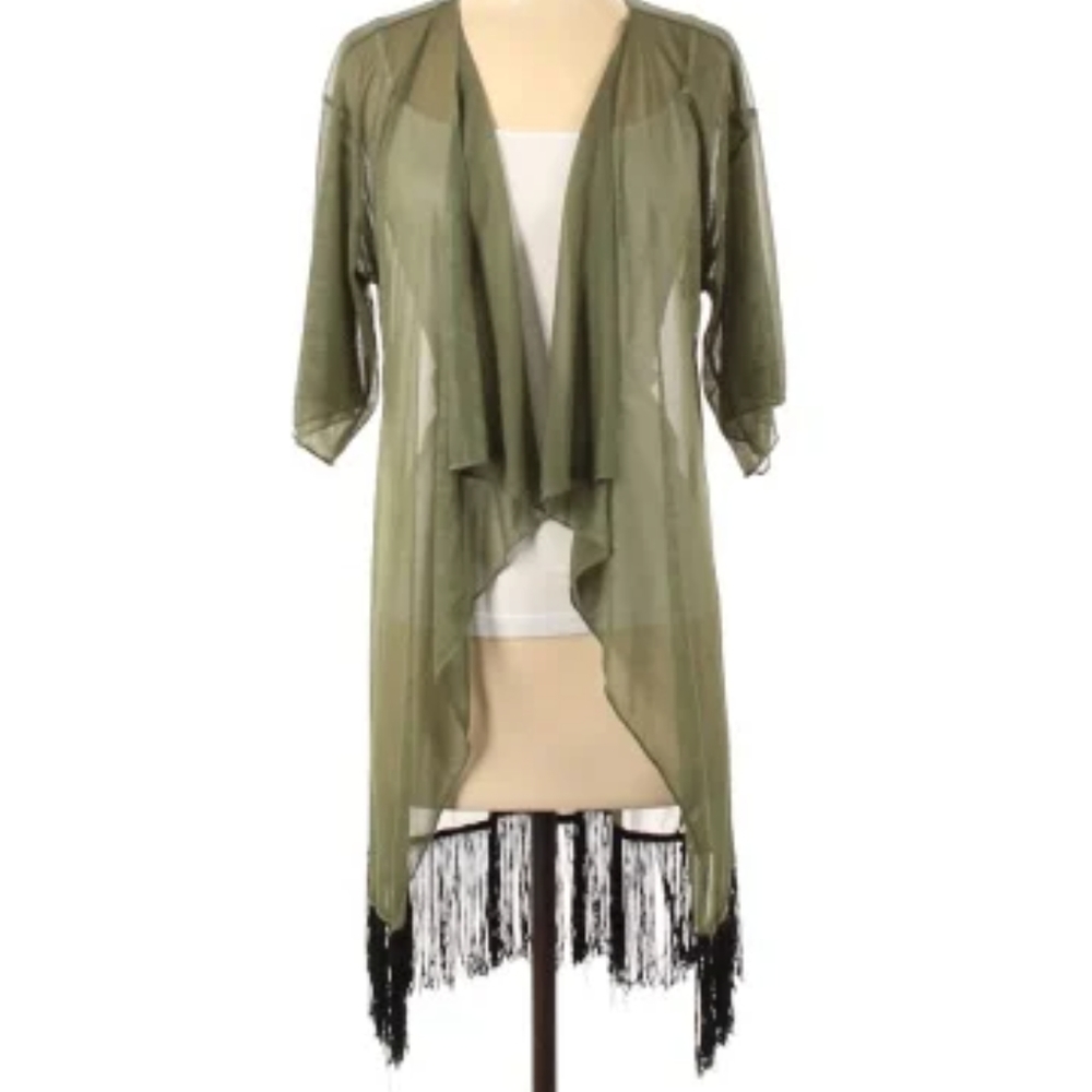 Lularoe L sheer kimono top